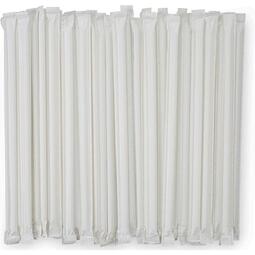 Sustain Paper Straw White 10x200MM