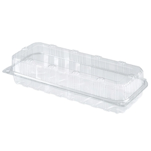 HOTFORM Rectangular Hinged Lid Container Clear 18 x 9 x 7.5CM