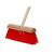 Dosco Heavy-Duty Synthetic Yard Brush with Handle Red 14"