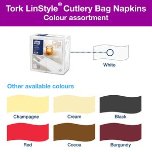 Tork LinStyle Cutlery Bag White