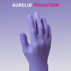 Aurelia Transform 100 Nitrile Powder Free Gloves Blue