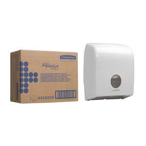 Aquarius Toilet Tissue Dispenser Single Mini Jumbo White