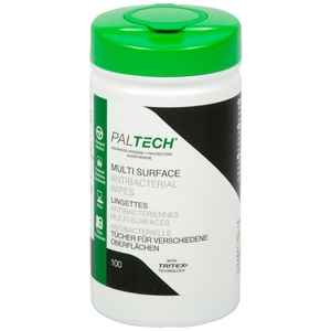 Pal TECH Multi Surface Antibacterial Wipes 100 Wipe Canister