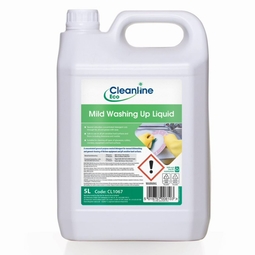 Cleanline Eco Mild Washing Up Liquid 5 Litre (Case 4)