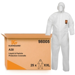 KleenGuard A30 Hooded Coverall White 2XL