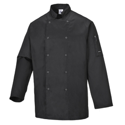 Portwest Suffolk Chef Jacket Black
