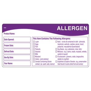 Daymark Allergen Label 51x102MM
