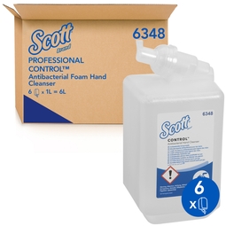 Scott Anti Bacterial Foam Soap Cassette Clear 1 Litre