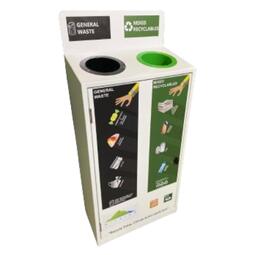 2 Way Slim Recycle Station Plastic Liner 50 Litre